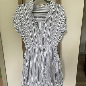 Stripped Short Dress